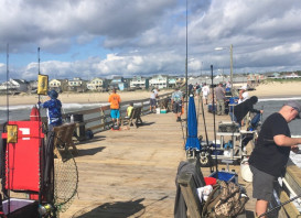 It’s a beautiful day for fishing at the Nags Head Pier