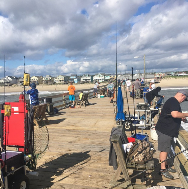 It’s a beautiful day for fishing at the Nags Head Pier